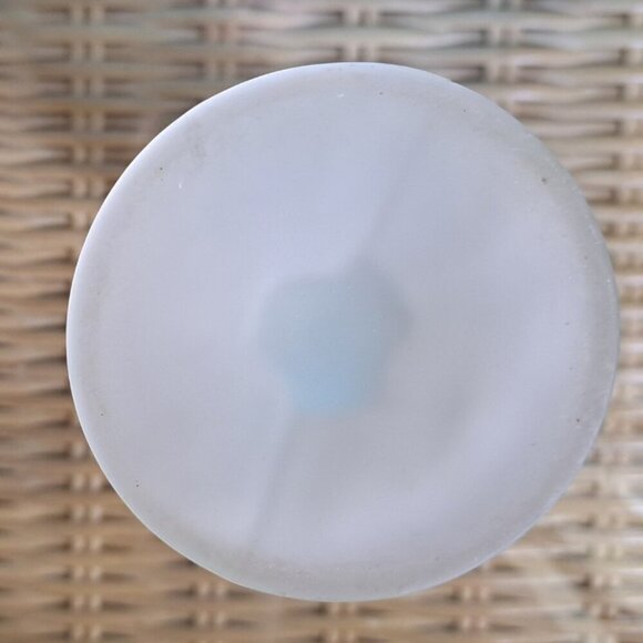 Set of 7 Vintage Indiana Glass Tiara Frosted Powder Horn Pilsner Beer Glasses - Picture 3 of 9